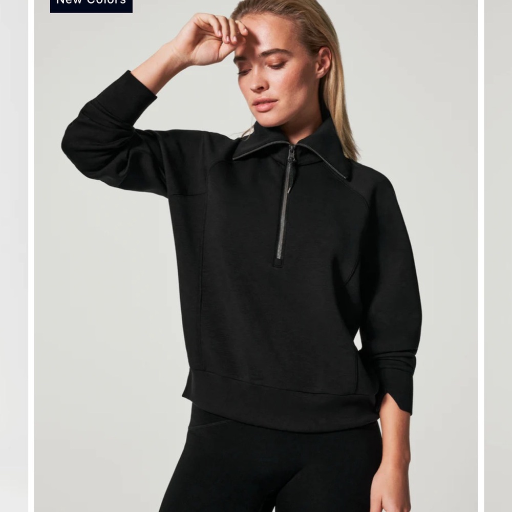 SPANX AirEssentials Half Zip Sweat Shirt